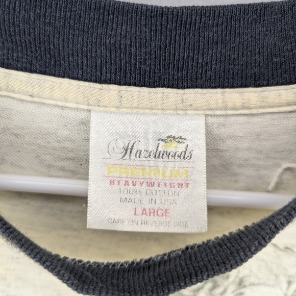 Vintage Hazelwoods Premium American Bald Eagle Nature Tshirt size men's Large - Picture 7 of 7